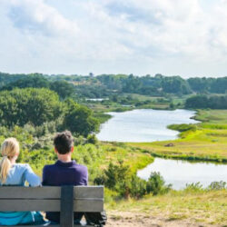 Fantastisch uitzicht vanop het bankje op de Hoge Lekker met uitzicht over De Doornpanne